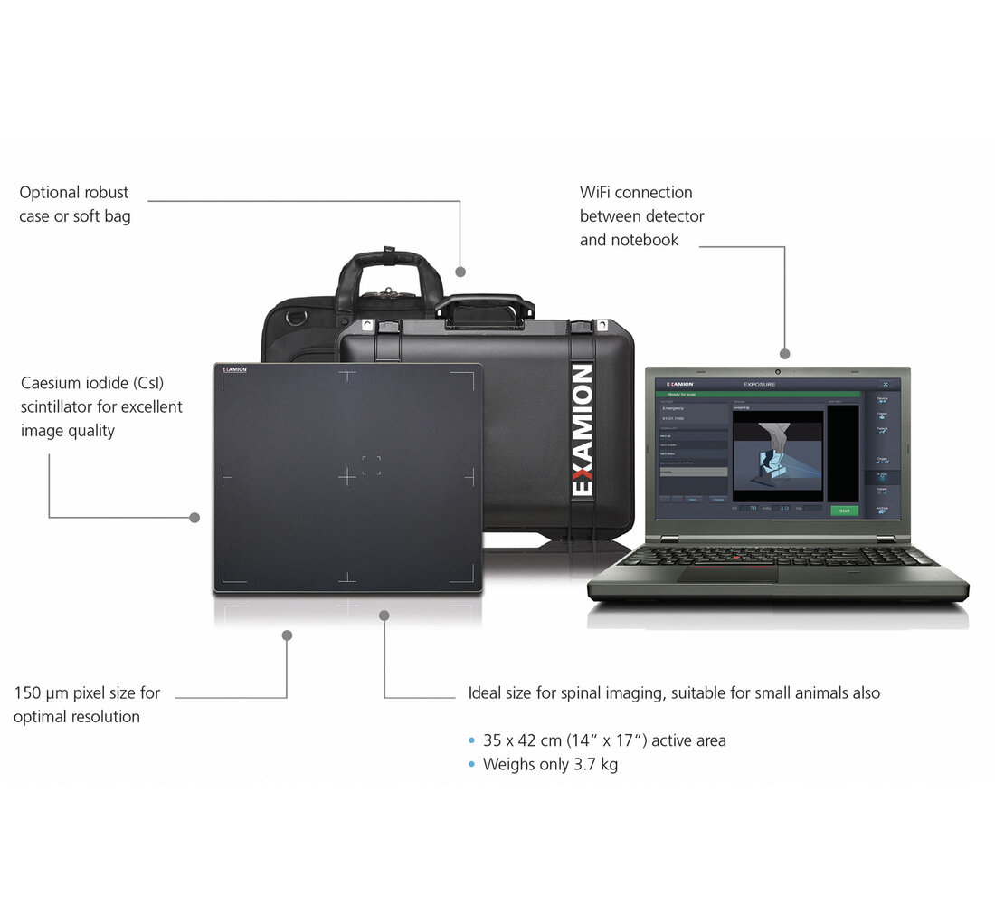 X-DR Portable Case L WiFi for mobile veterinary use X-DR Portable Case L WiFi for mobile veterinary use